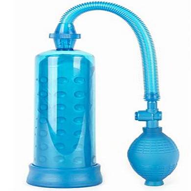 Penispumpe mit Noppen blau - Shots Media