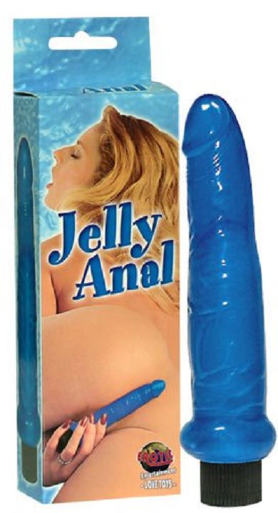 Anal Jelly Vibrator -blau- (17,5cm)