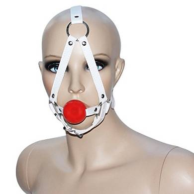 Knebel #7112 Kopfharness mit Mundknebel. Ballknebel