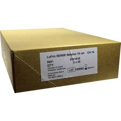 LOFRIC Sense Blasenkath.m.Salzlsg.Nela.CH 14 15 cm 60St Katheter PZN 6443023