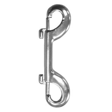 Doppel-Karabinerhaken EDELSTAHL 10cm