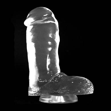 Dark Crystal Clear Large Dildo DCC48