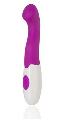 Deluxe G Punkt Silikon Vibrator für Sie. mit Klitoris- Aufliege Stimulation