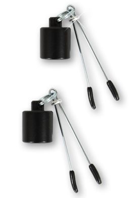 Nippelklemmen Tweezer mit 50g Gewichten 2er