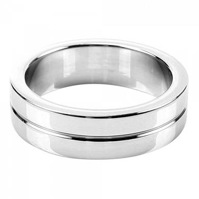 Extra dicker Penisring aus Stahl - 55 mm - in Silber