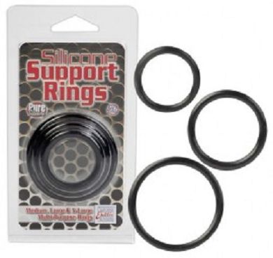 Silikon Support-Rings, 3er Set Cockringe