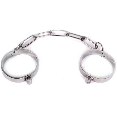 HardcoreDeLuxe Anklecuffs with Magnetic Key silver