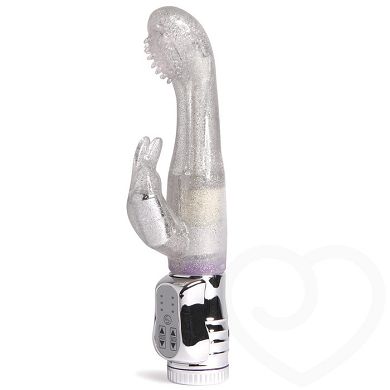 Rotierender Rabbit G-Punkt-Vibrator im Glitzerdesign
