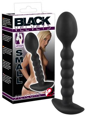 Schwarzer Analdildo aus Silikon
