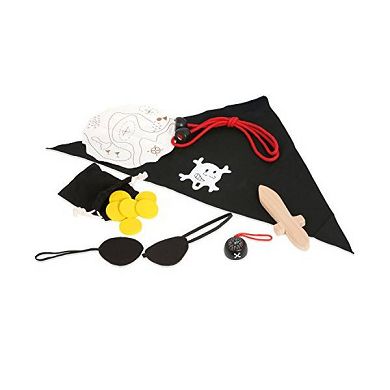 nesthocker - Kinderkoffer Geschenkset Pirat. verschliessbarer Metallkoffer mit 12 teiliger