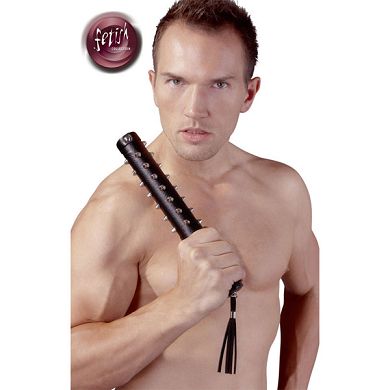 Lederimitat Schlagstock Niete