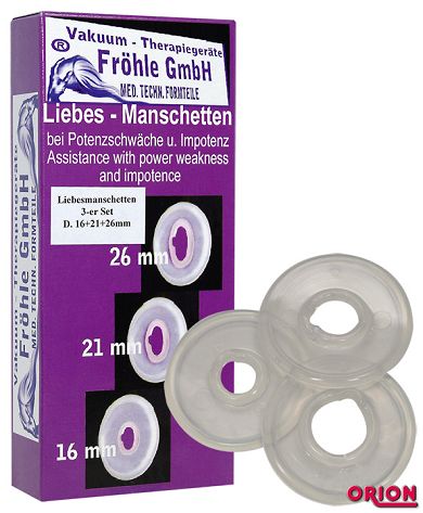 Fröhle Liebesmanschetten-3er-Set