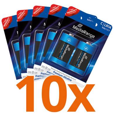 10x Baby-C Alkaline Batterie LR14 1,5V Baby C