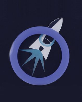 Phallus-Fessel Cockring blau