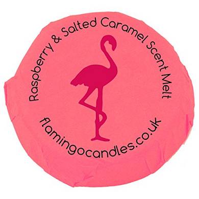 Flamingo Kerze. Sojawachs. Duft: Salted Caramel. Himbeere und Eiscreme. Pink