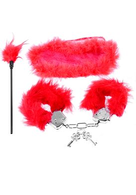 Fetish Fantasy - Feather Fantasy Kit red