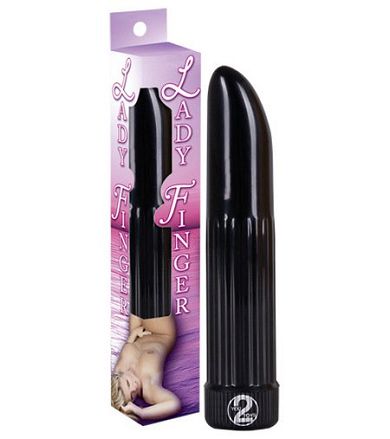 Vibrator Ladyfinger -schwarz- (13cm)