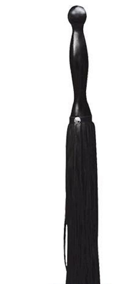 Leder Soft-Peitsche mit Holzgriff