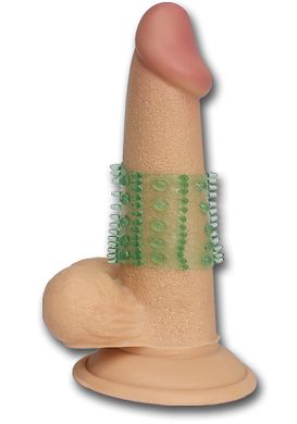 Cocksleeve Doo clear green genoppt