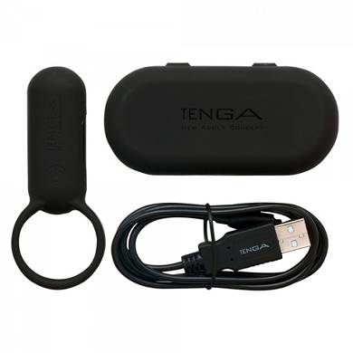Tenga - Smart Vibe Ring - 9 x 3,8 cm - in Schwarz