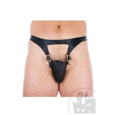 Leder Herrenstring mit Schnallen