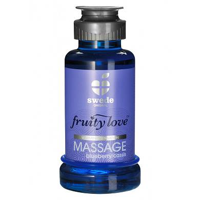 Swede - Massage-Lotion "fruity love" (Blaubeere/Cassis) - in Cassis