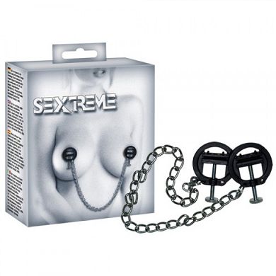 Sextreme Nippelkette mit Schraubzwingen