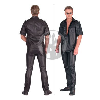 Leder Hemd - Kurzarm