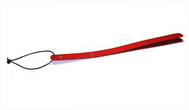 Leder Doppel-Klatsche ROT