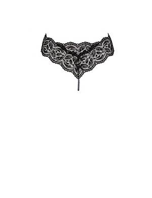 EBONY NIGHT Perlenstring mit 1 schwarzen Kette schwarz