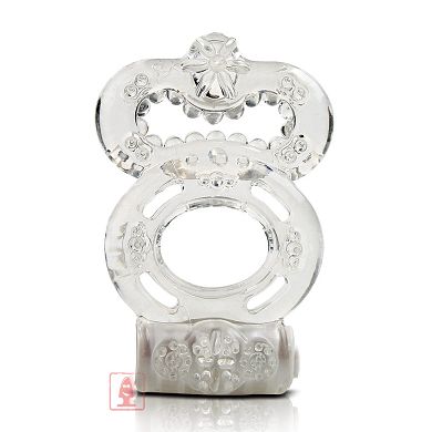 Crystal Penis/Hodenfessel mit Vibration