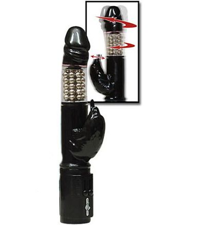 Massagekugel Vibrator mit Klitoris Reizer (28cm)