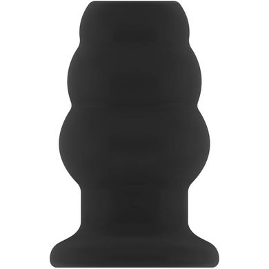 12,7 x 7,1 cm Large Hollow Tunnel Butt Plug 5inch black