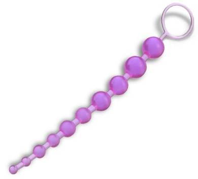 Oriental Jelly Butt Beads lila