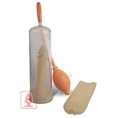 Potenzpumpe mit Natur Skin Manschetten