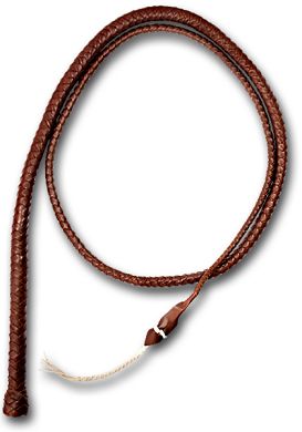 Bullenpeitsche geflochten 250cm braun