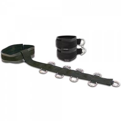 Bondage-Set mit Halsband und Fesseln - in Schwarz