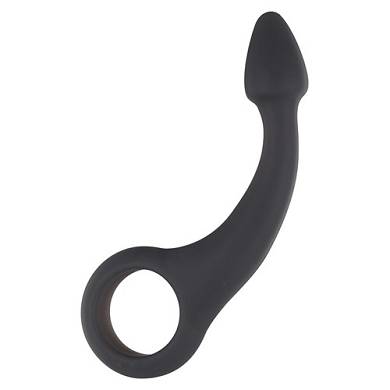 Spitzer Analdildo in Schwarz