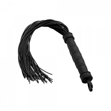 Peitsche aus Silikon - 48,95 cm - in Schwarz