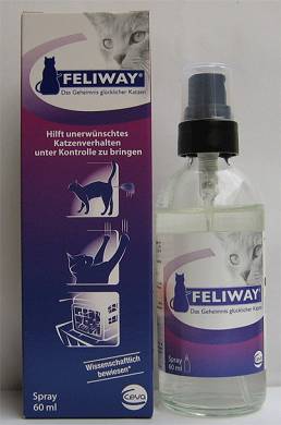 1 x Feliway 60ml Spray Pheromone Sprühflasche Stress Kratzen Urin 100ml=31,17?