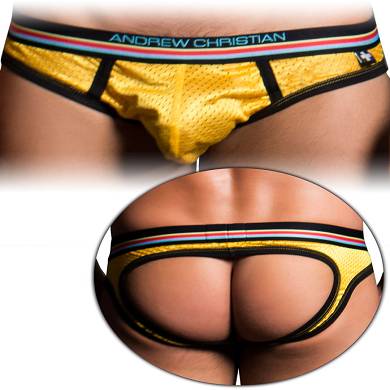 Andrew Christian - Air Jock with Show-It - Gelb