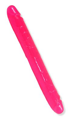 33 x 4 cm Silicone Doppeldildo pink