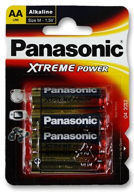 Batterien Panasonic Alkaline Mignon AA 1,5V - 4 Stück Packung