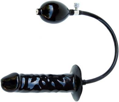 Aufblasbarer Dildo in M mit festem Kern
