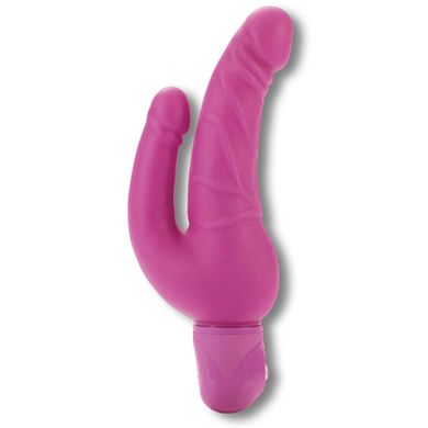 23 cm Doppeldecker Vibrator mit 2 Motoren pink