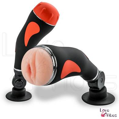 Vagina-Masturbator mit Vibrationsfunktion & Saugfu