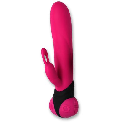 22 x 3,8 cm Adrien Lastic Vibrator Bonnie und Clyde dark pink/black