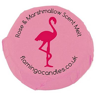 Flamingo Kerze. Sojawachs. Duft Rose und Schmelzen Marshmallow. Pink