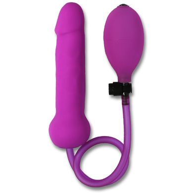 17 cm Pumpdildo - Inflatable Silicone Dong purple