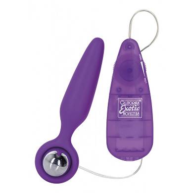 Analvibrator "Booty Glider" - 9,5 x 2,5 cm - in Violett